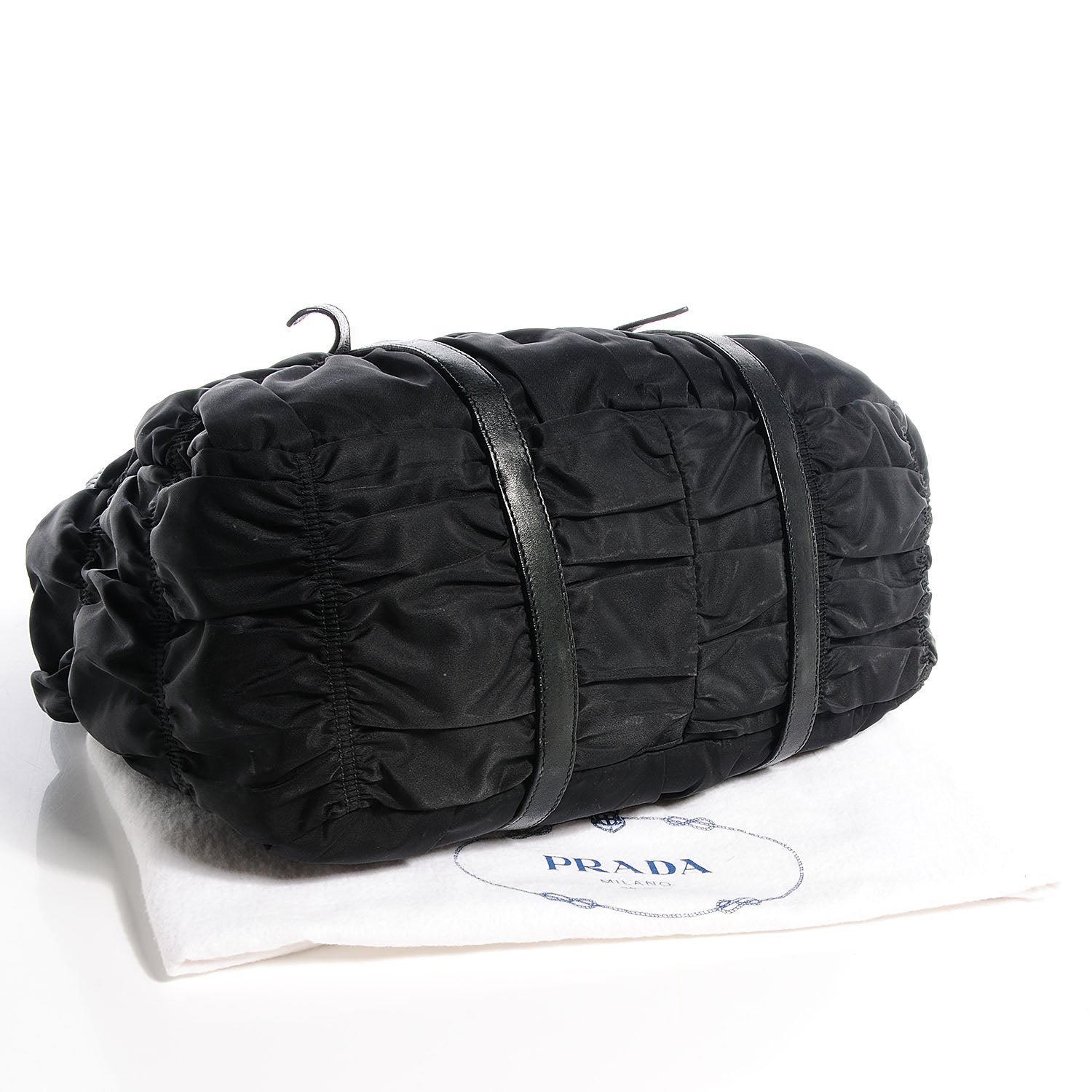 Prada Tessuto Nylon Gaufre Tote Nero Black 4 of 8