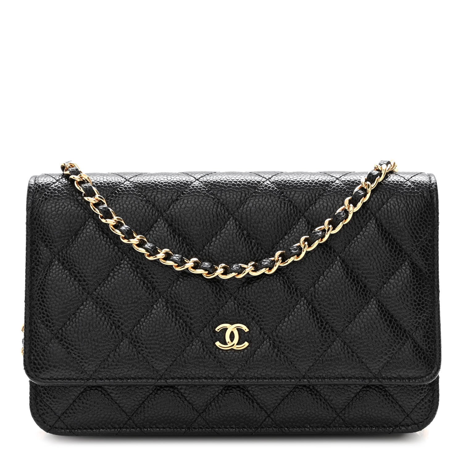 Chanel Caviar Quilted Wallet on Chain WOC Black 1 of 11