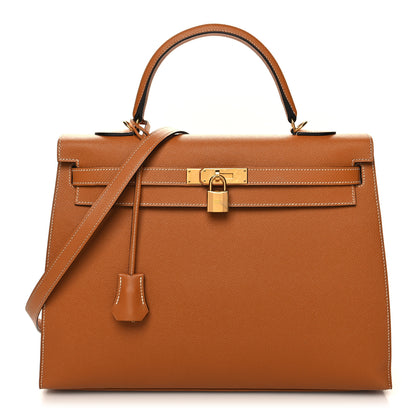 Hermes Epsom Kelly Sellier 35 Gold 1 of 11