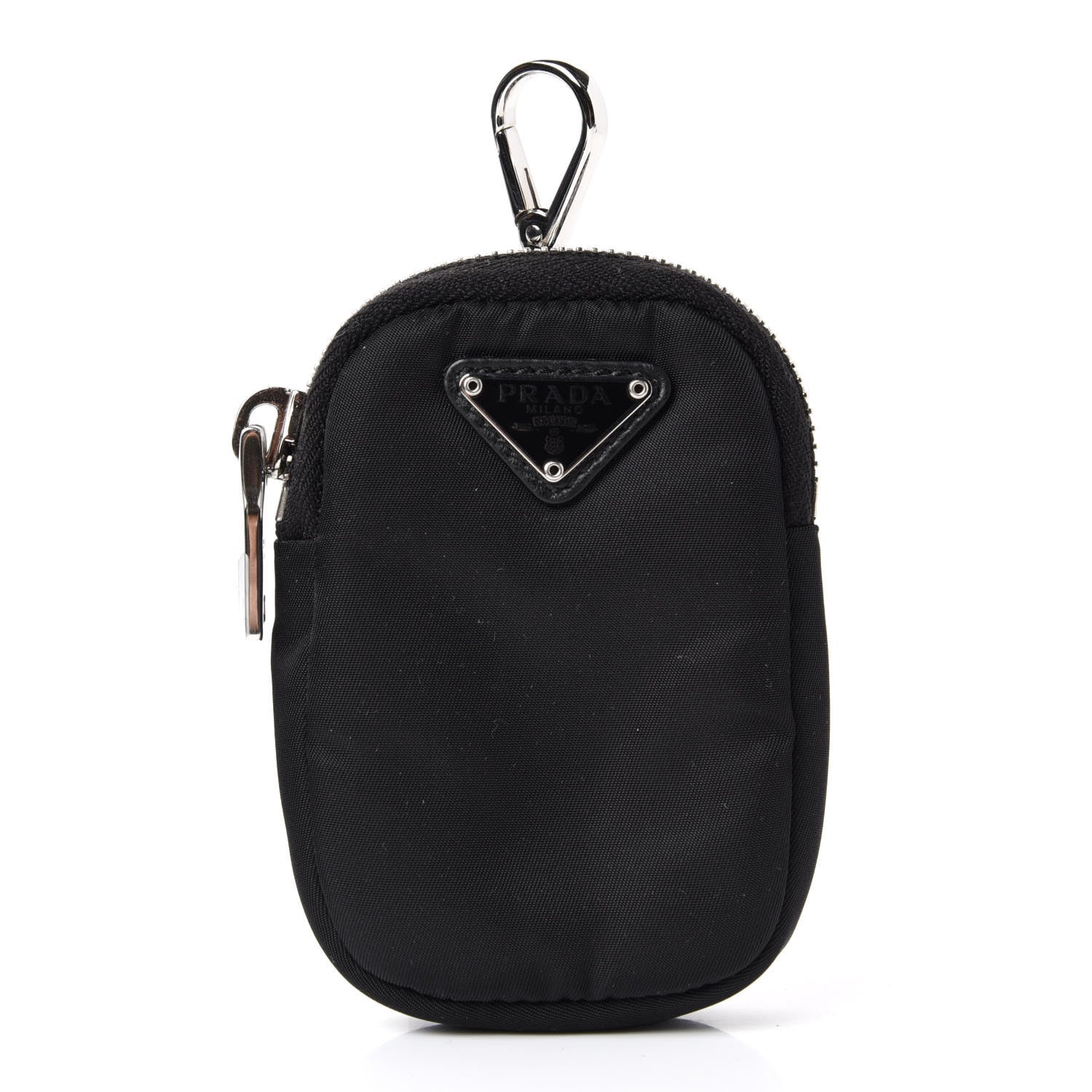 Prada Re-Nylon Nappa Triangle Quilted Padded Double Handled Zip Pocket Tote Black 8 of 11