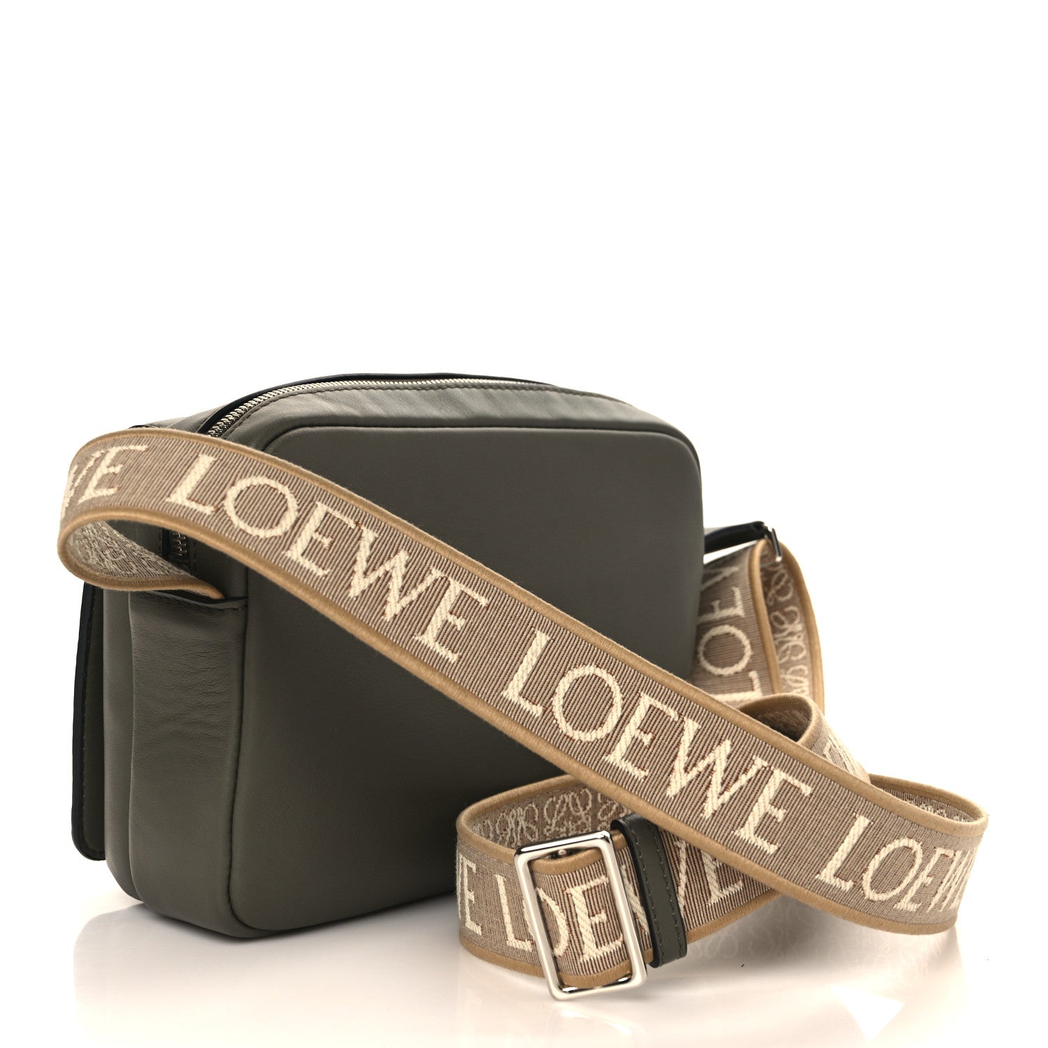 Loewe Smooth Calfskin XS Military Messenger Bag Khaki Green 3 of 8