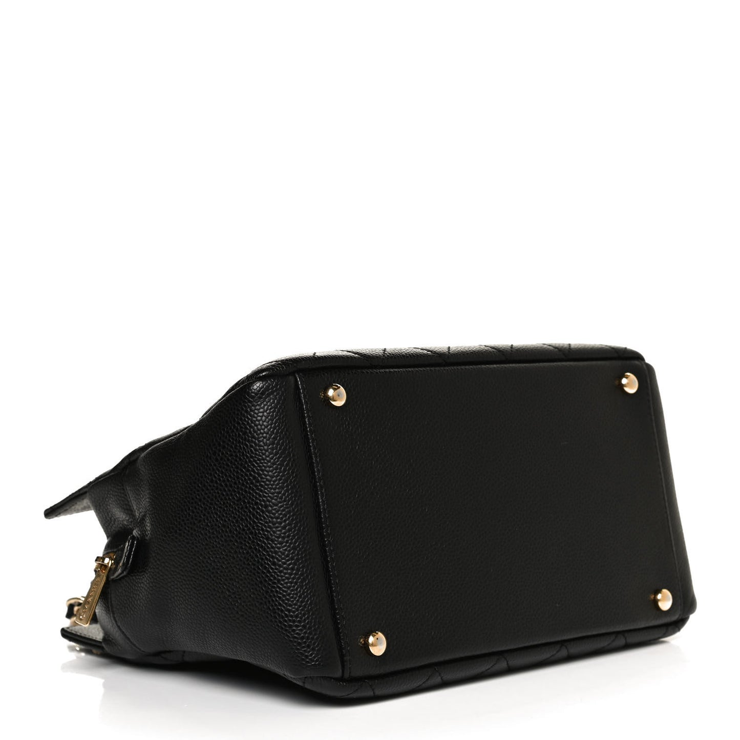 Caviar Quilted Petit Timeless Tote PTT Black