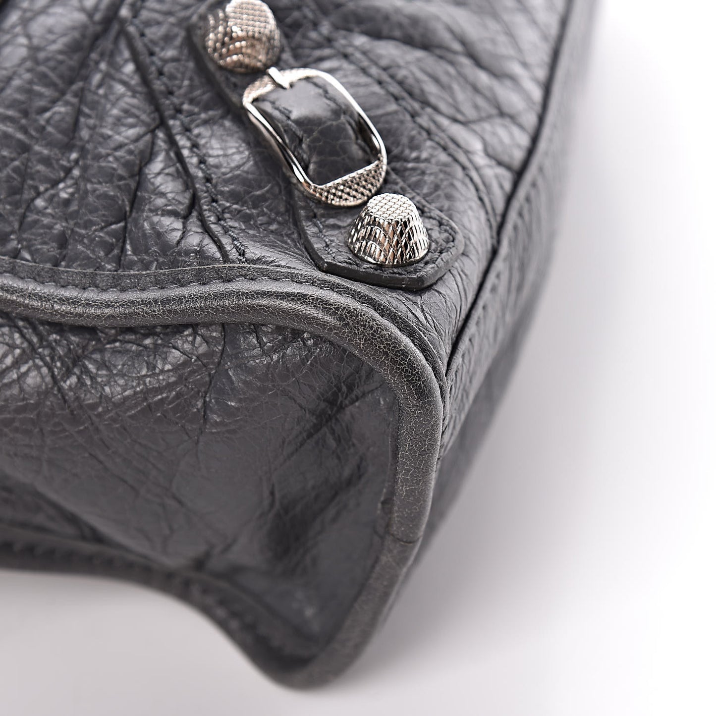 Agneau Giant 12 Silver Hardware Mini City Gris Tarmac