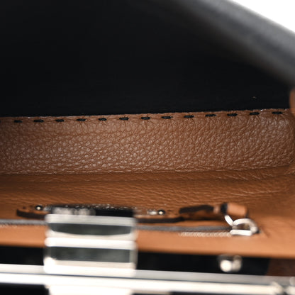 Fendi Cuoio Romano Selleria Bi-Color Mini Peekaboo Iconic Satchel Black Mou 5 of 13