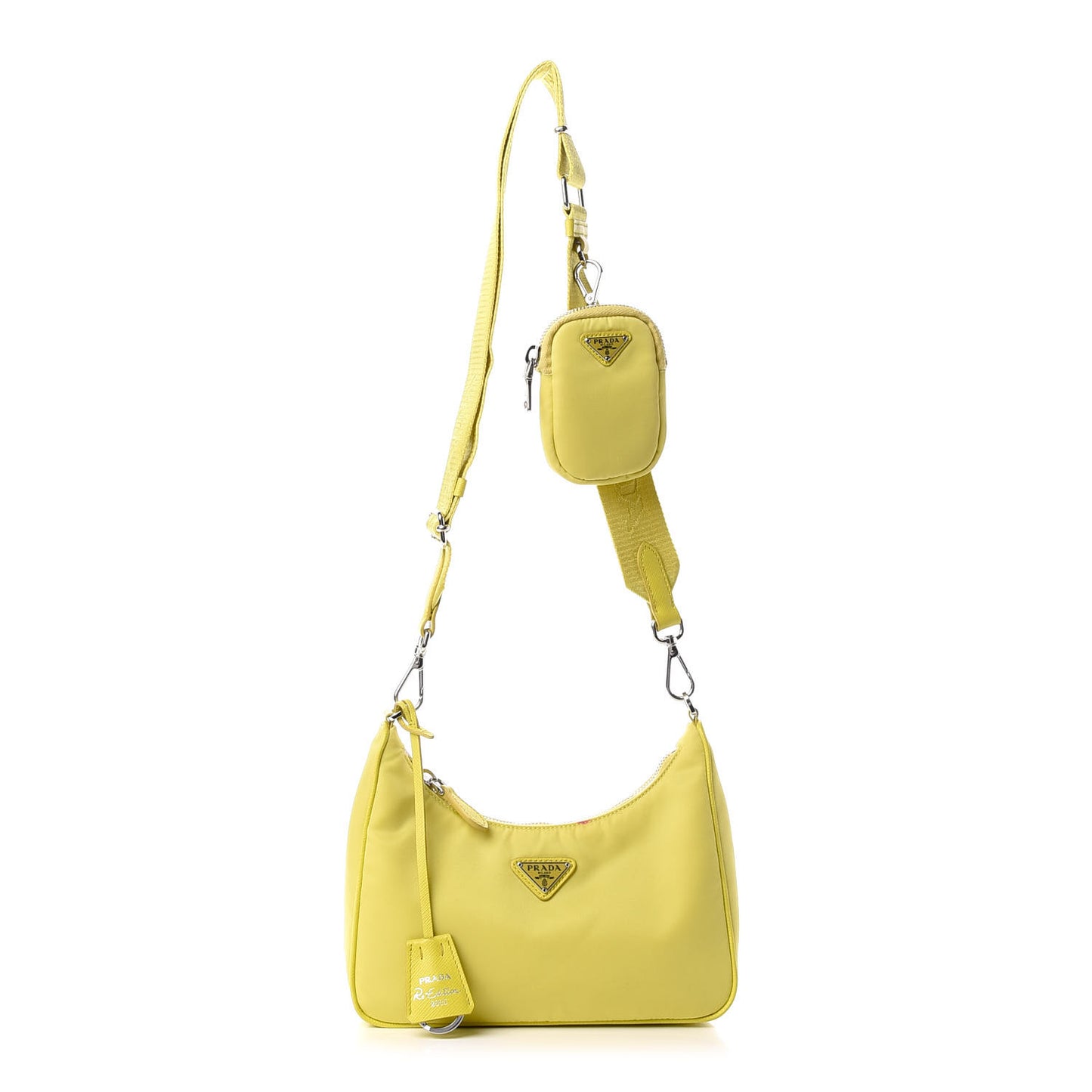 Nylon Saffiano Re-Edition 2005 Shoulder Bag Ananas