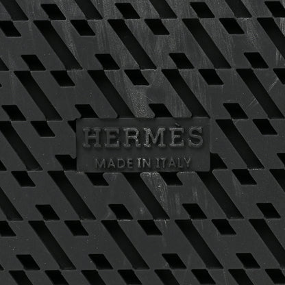 Hermes Suede Goatskin Woolskin Womens Chypre Sandals 38.5 Brun Fume Ecru 7 of 11