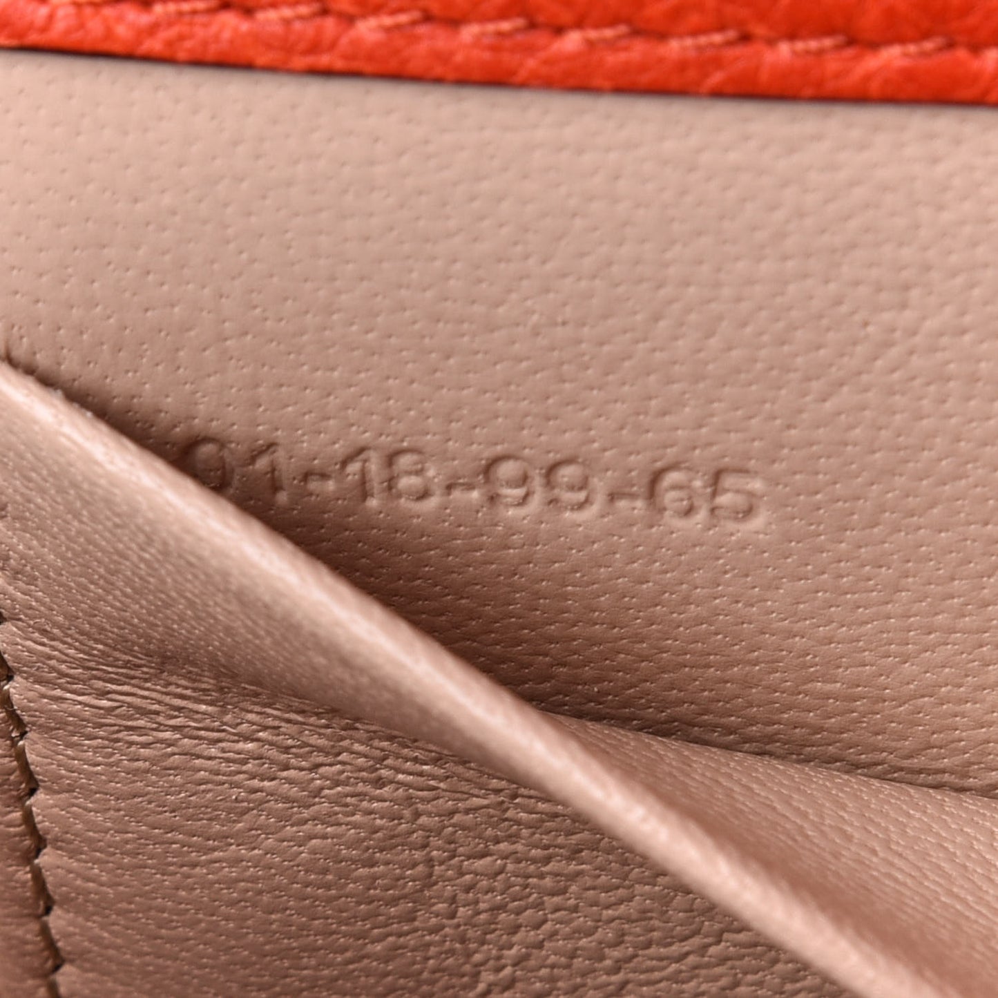 Calfskin Small Nile Bracelet Minaudiere Bag Sepia Red