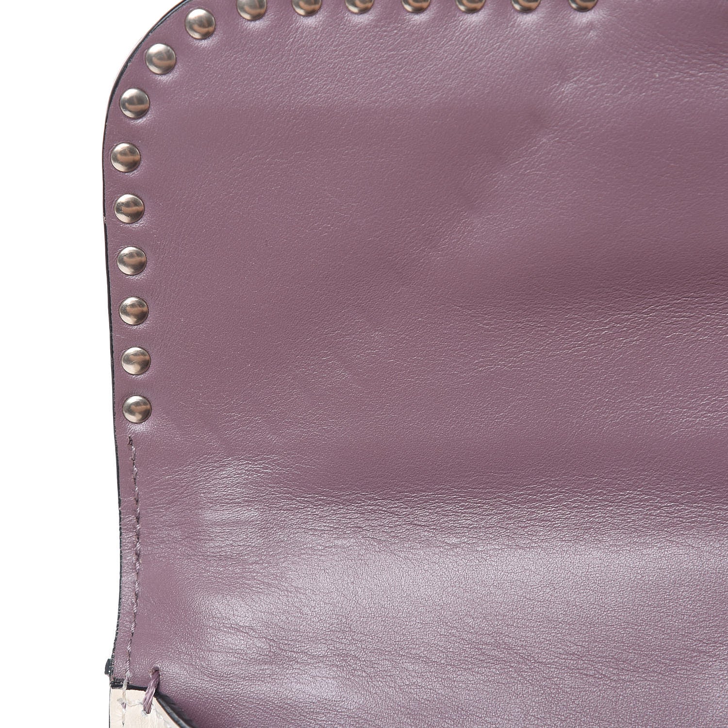 Valentino Garavani Vitello Monogram Kimono 1997 Print Medium Glam Lock Rockstud Flap Dark Mauve 10 of 16