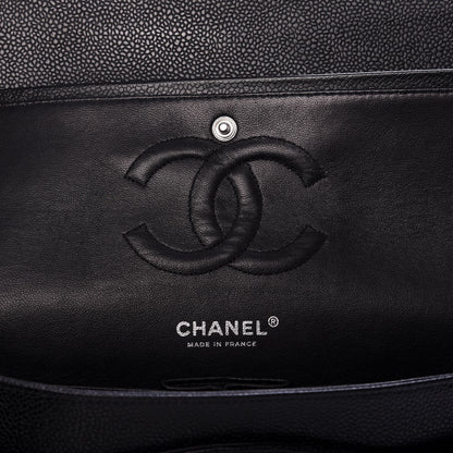 Chanel Caviar Quilted Medium Double Flap Black 6 of 10