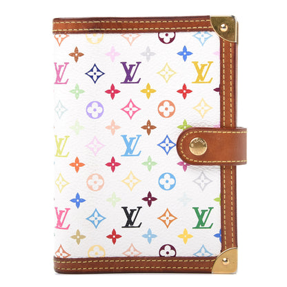 Louis Vuitton Monogram Multicolor Small Ring Agenda Cover White 1 of 9