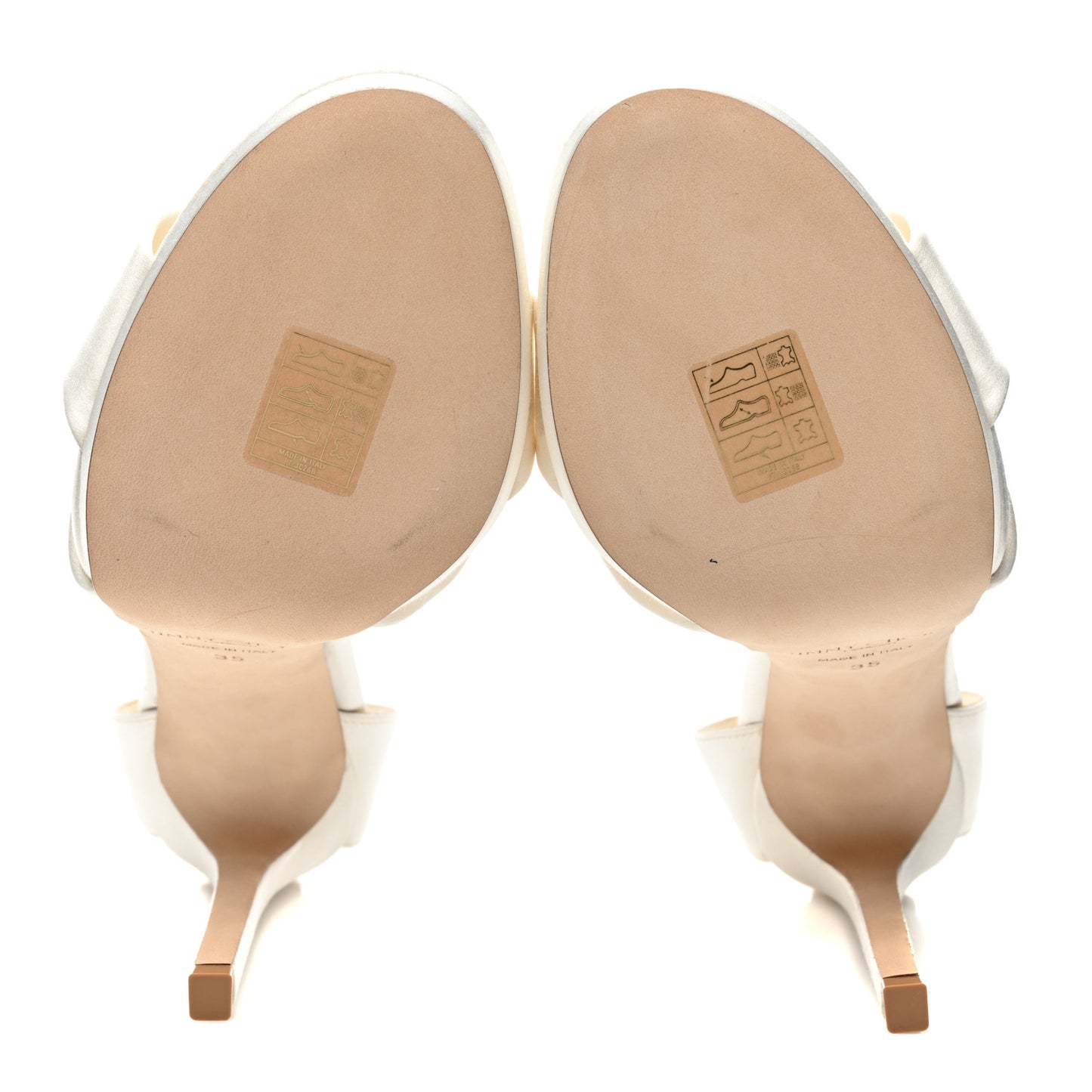 Satin Rosie 120 Sandals 35 Ivory