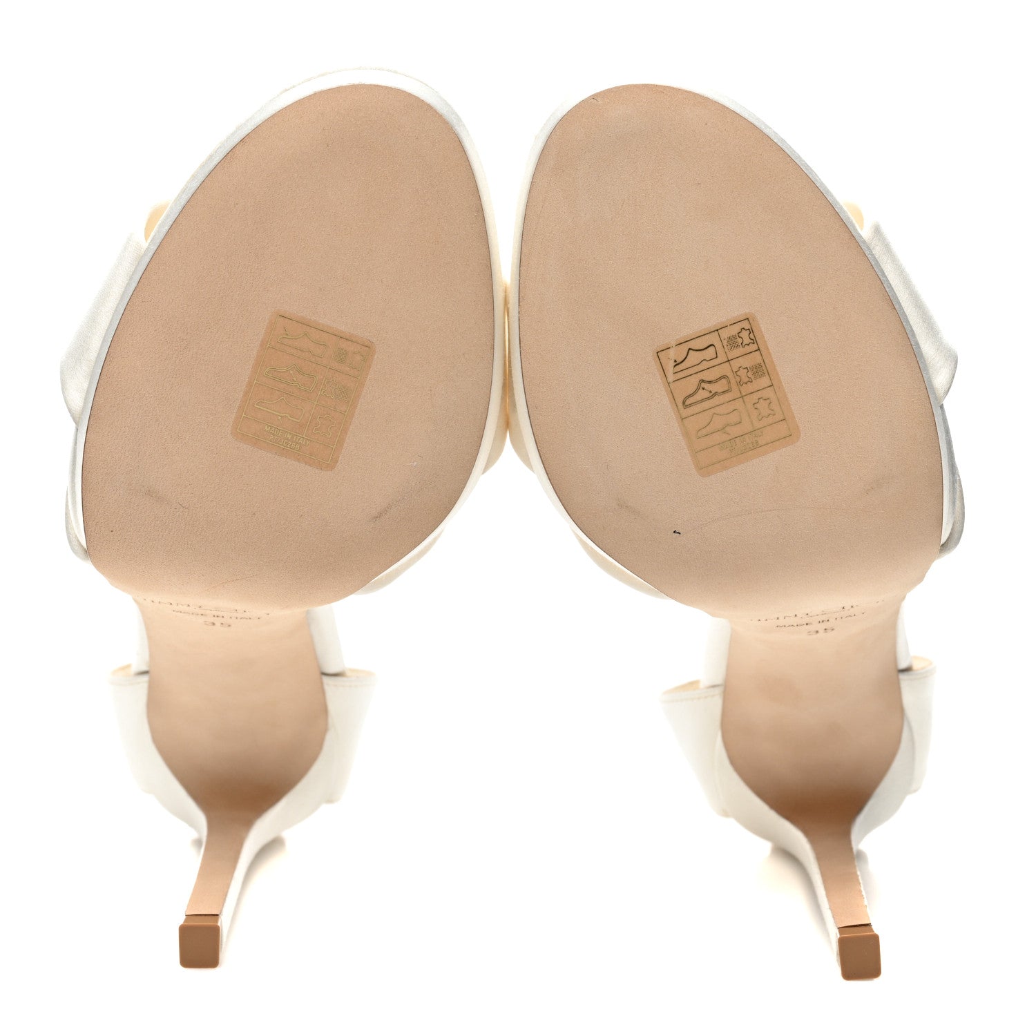 Jimmy Choo Satin Rosie 120 Sandals 35 Ivory 5 of 8