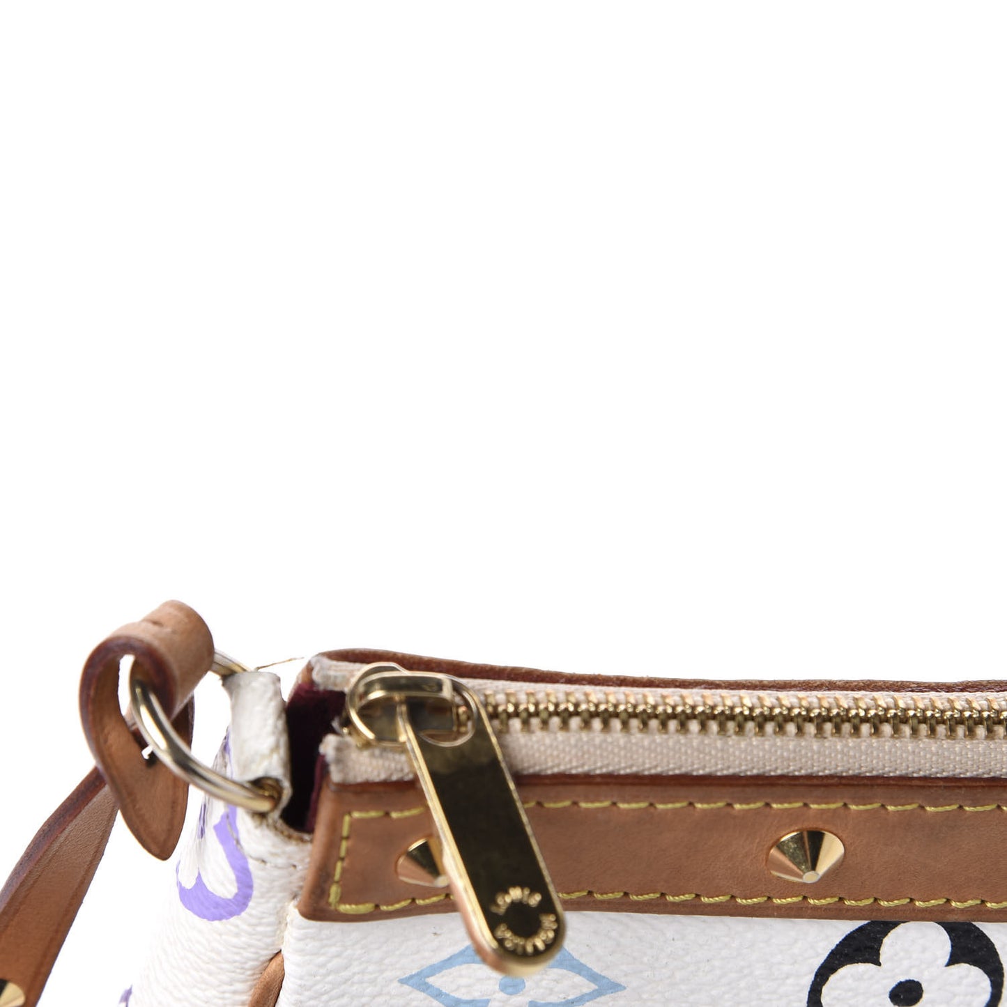 Monogram Multicolor Pochette Accessories White
