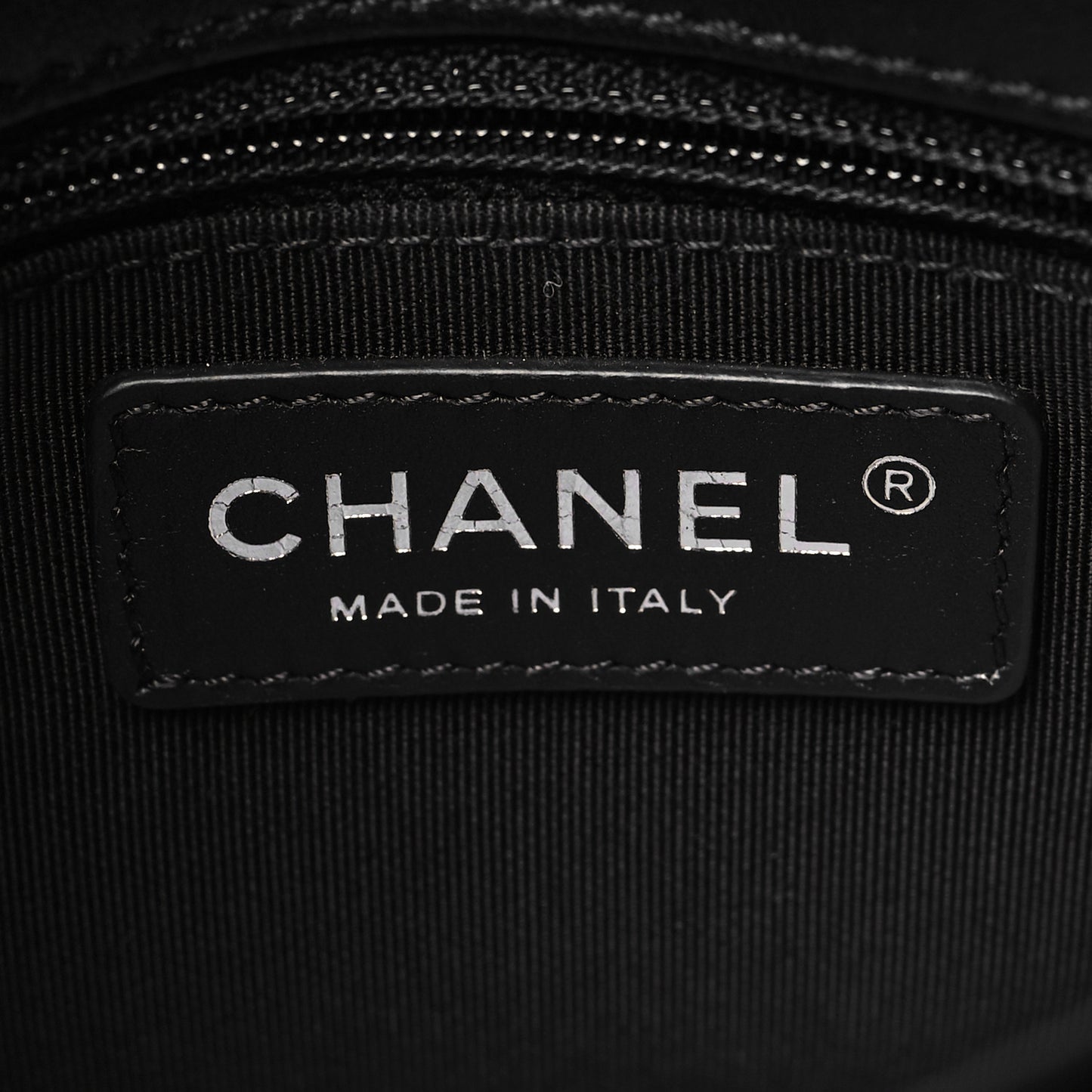 Lambskin Quilted Small Natural CC Flap Black