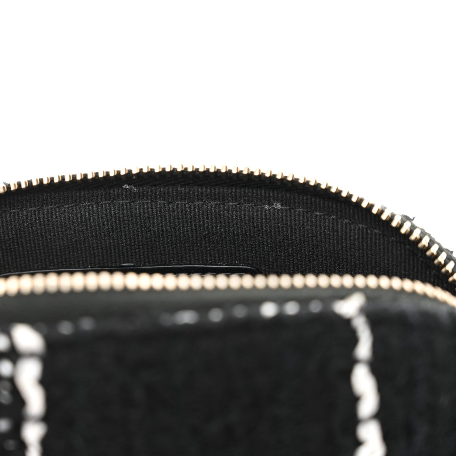 Chanel Tweed Quilted Mini Clutch With Chain Black White 13 of 14