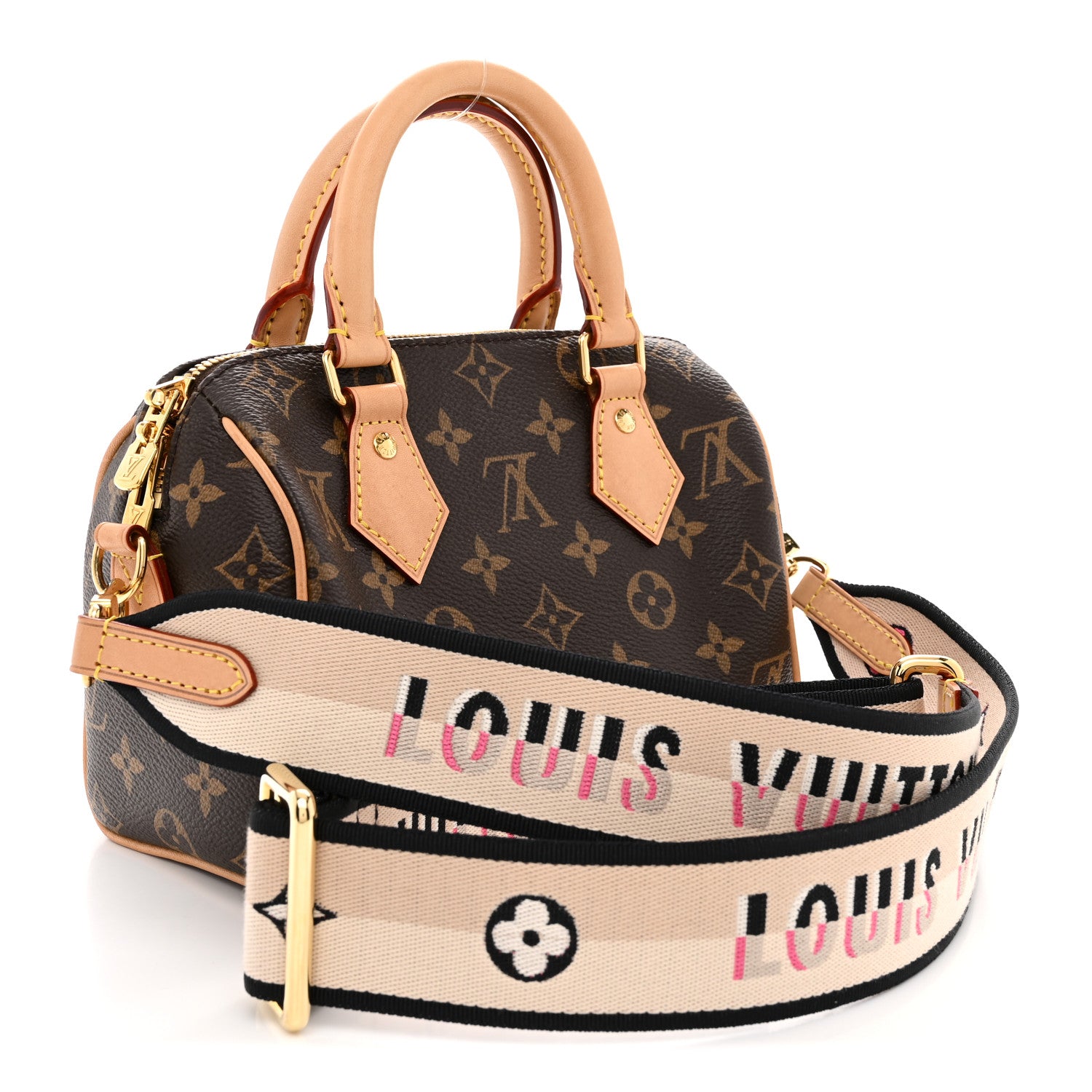 Louis Vuitton Monogram Speedy Bandouliere 20 Black 3 of 10
