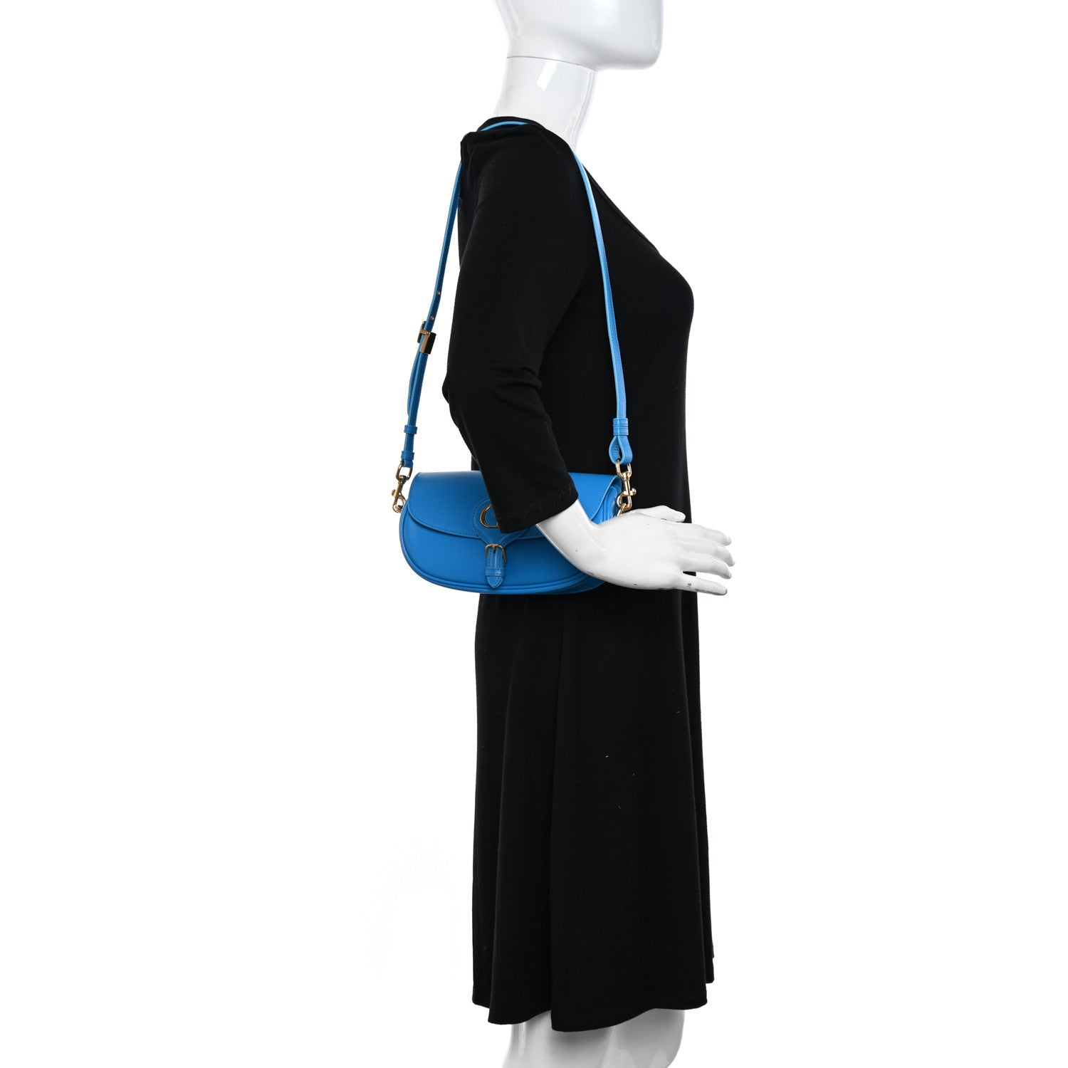 Christian Dior Box Calfskin East West Bobby Bag Reef Blue 2 of 9