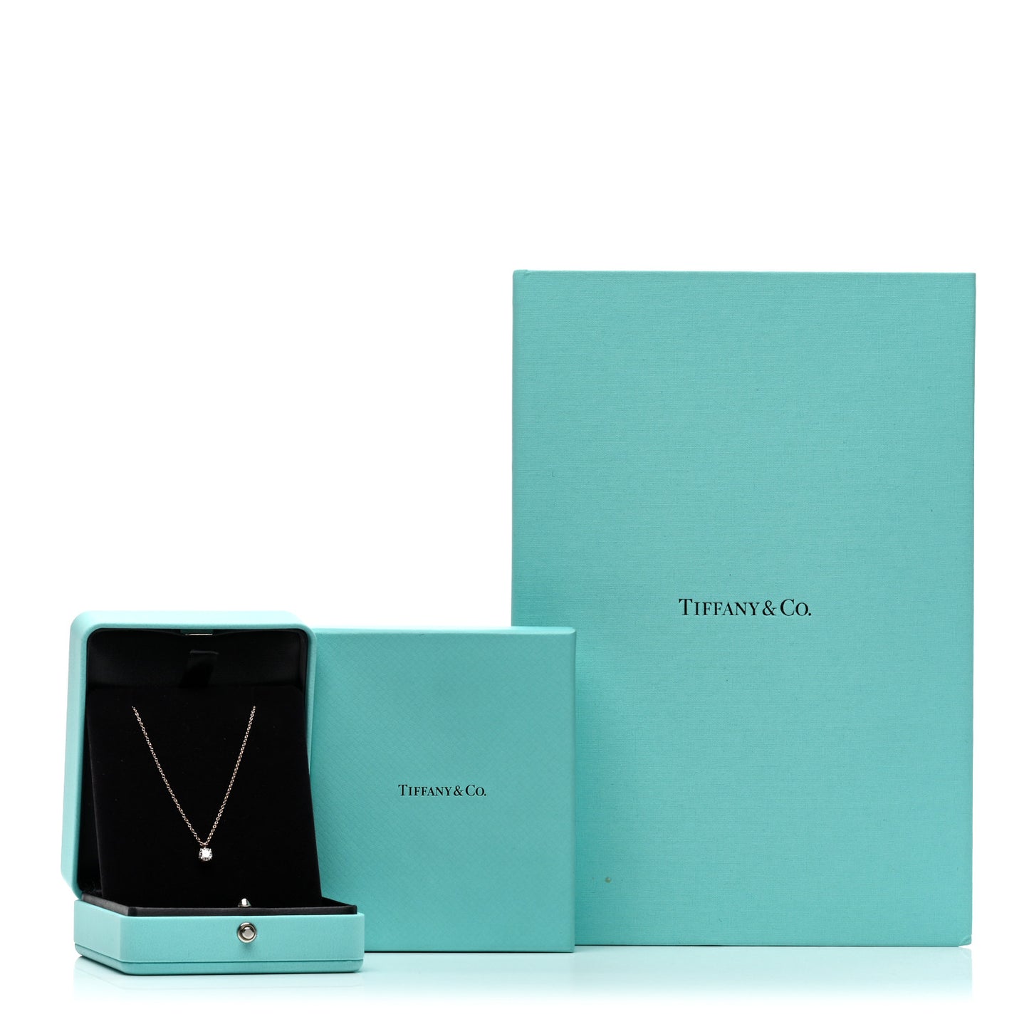 18K Rose Gold Diamond .40ct Solitaire Pendant Necklace