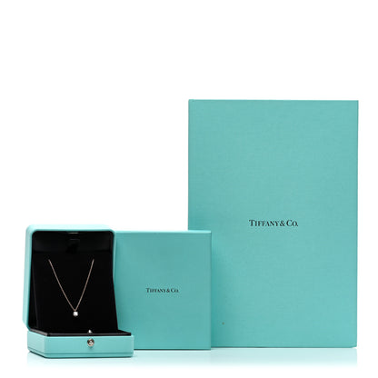 Tiffany 18K Rose Gold Diamond .40ct Solitaire Pendant Necklace 5 of 5