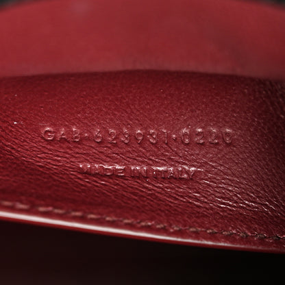 Saint Laurent Grain de Poudre Medium Classic Monogram Cassandra Top Handle Black Rouge Legion 7 of 10
