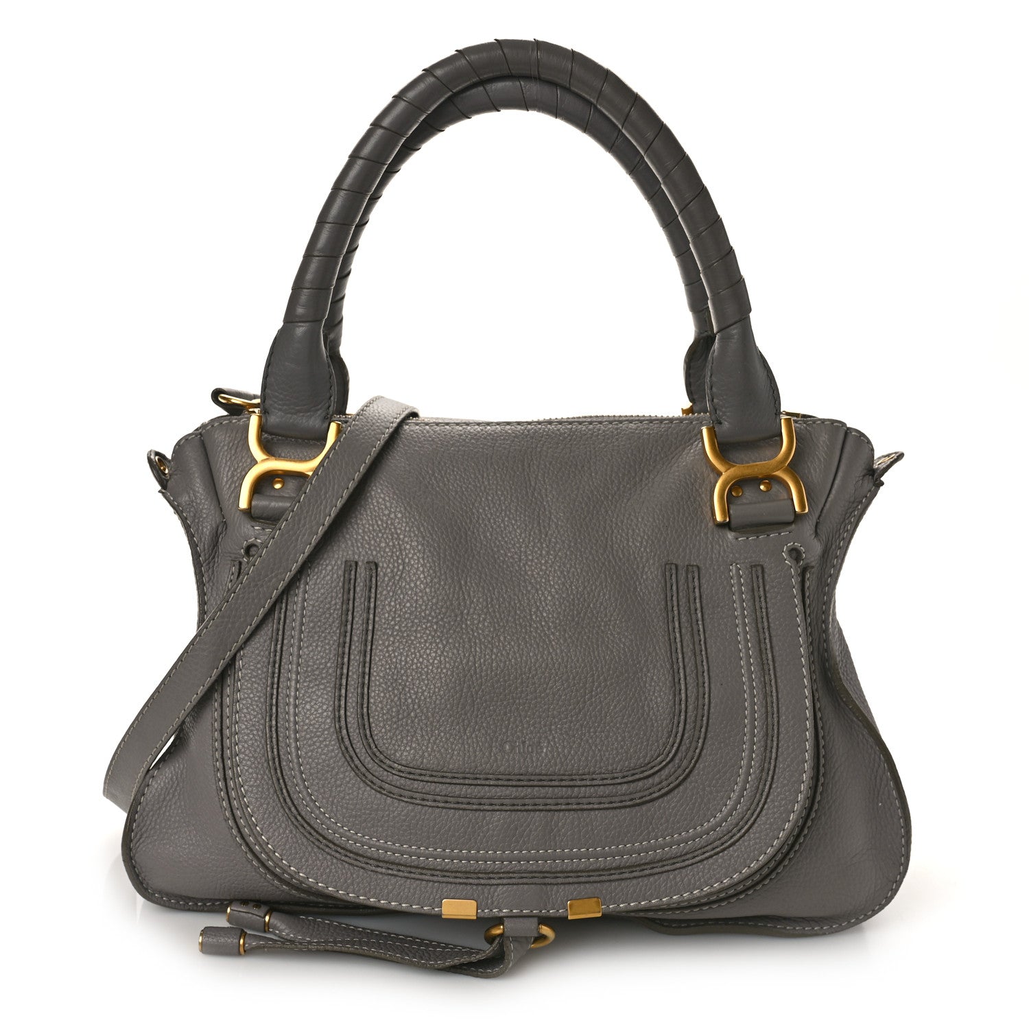 Chloe Calfskin Medium Marcie Satchel Cashmere Grey 1 of 9