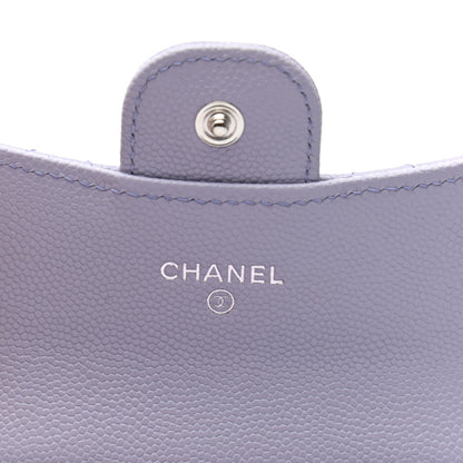 Chanel Caviar Quilted Flap Card Holder Wallet Light Purple 5 of 7