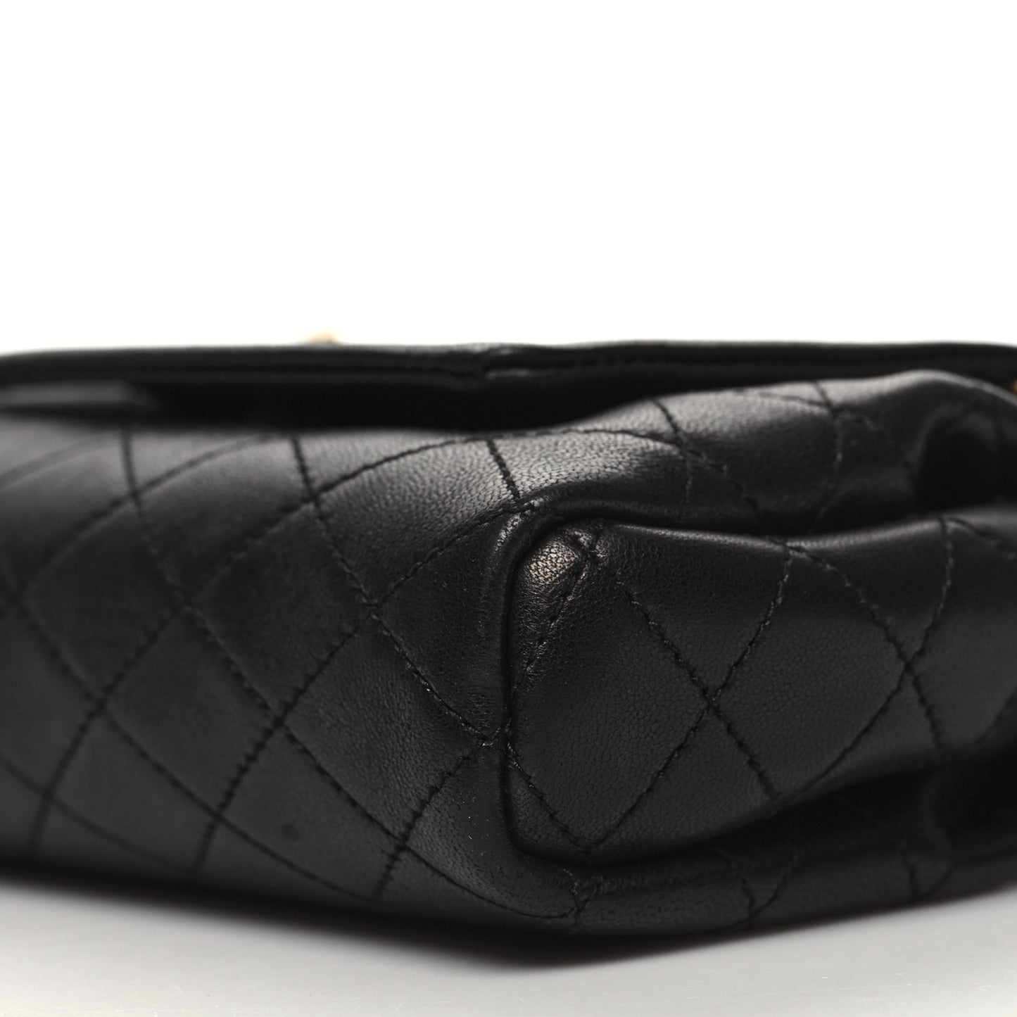 Lambskin Quilted Monogram Mini Nolita Black