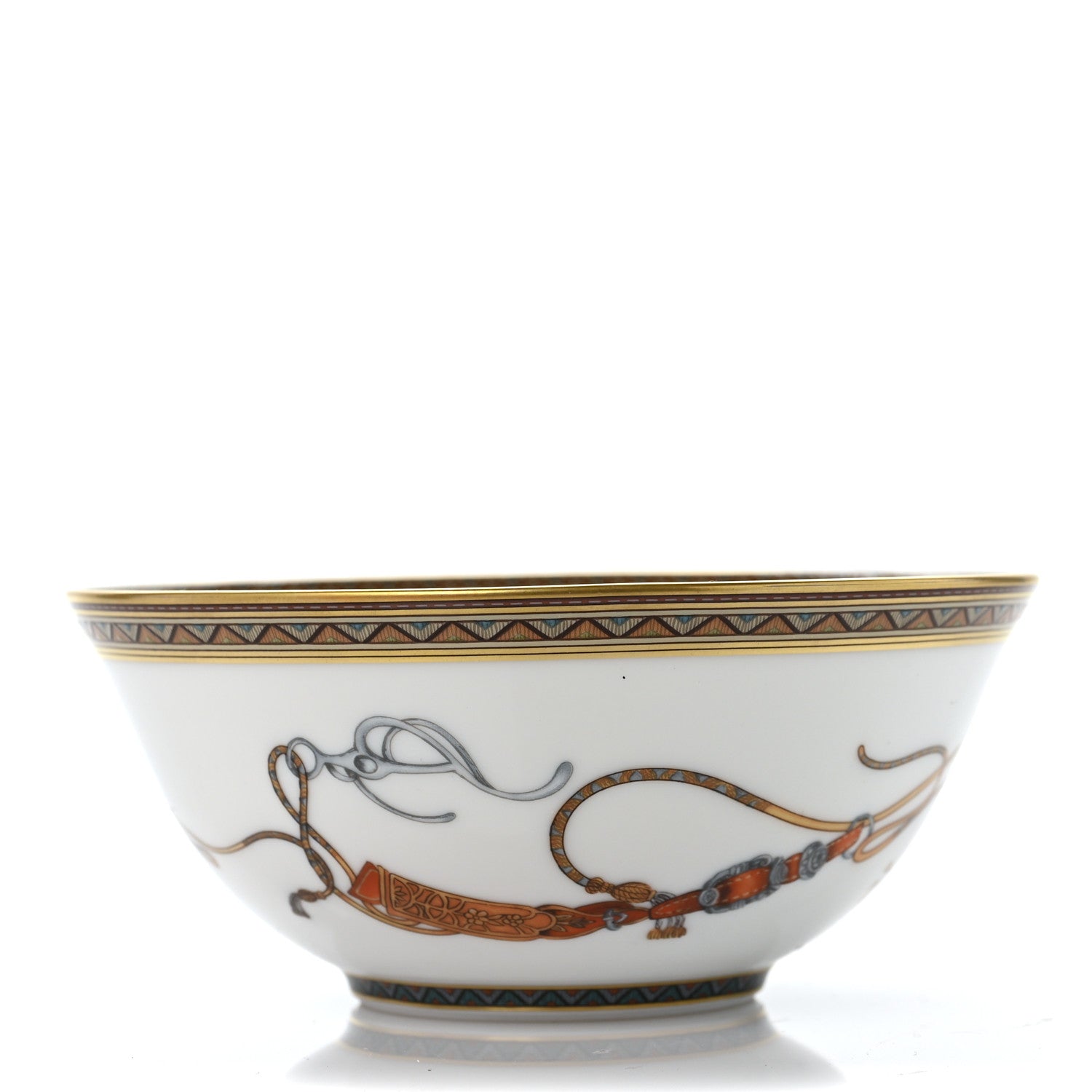 Hermes Porcelain Small Cheval D'Orient Bowl 2 of 5