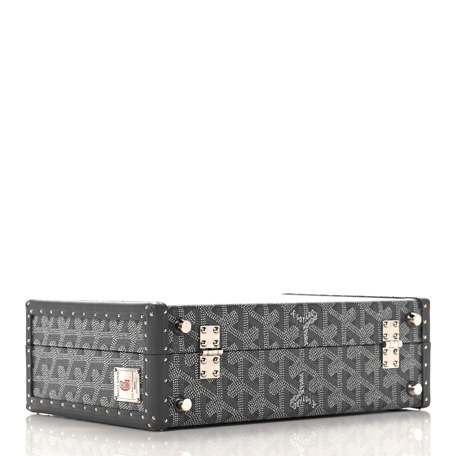 Goyard Goyardine Grand Hotel Trunk Bag Grey 4 of 10