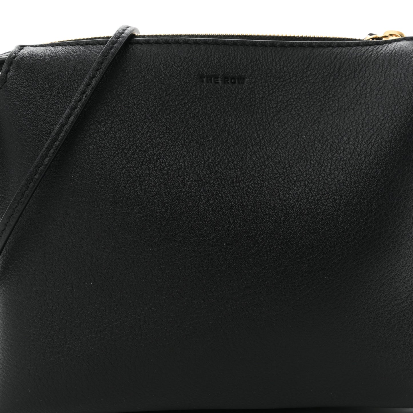 Matte Grained Calfskin Mini Nu Twin Bag Black