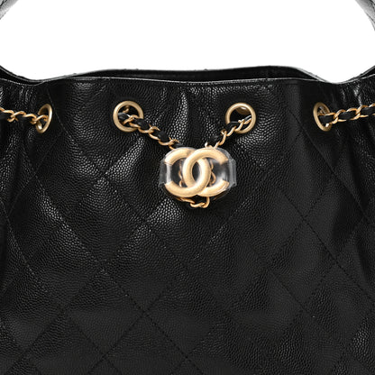 Chanel Caviar Quilted Small Chanel 25 Handbag Black 8 of 10