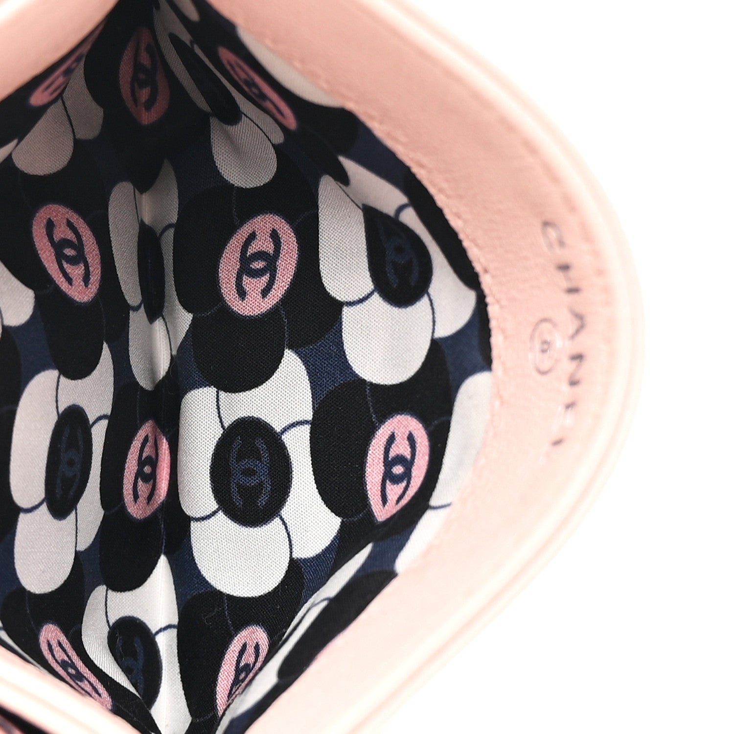 Chanel Lambskin Enamel Quilted Card Holder Pink 5 of 9