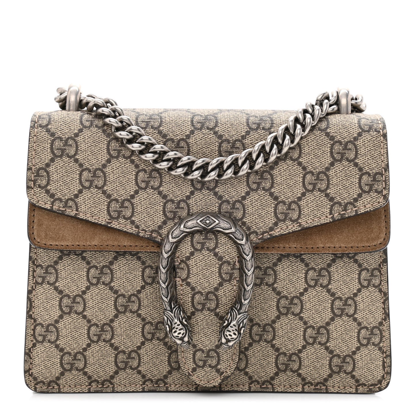GG Supreme Monogram Mini Dionysus Shoulder Bag Taupe