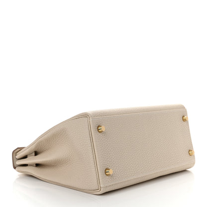 Hermes Togo Kelly Retourne 28 Craie 4 of 11