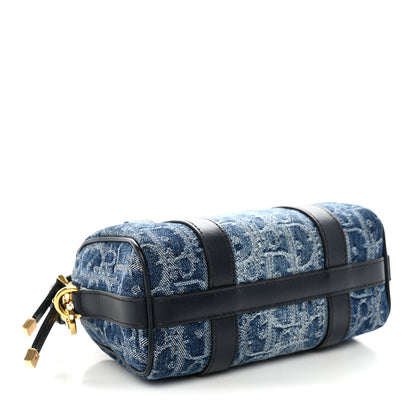 Christian Dior Denim Oblique Nano Groove 17 Bag Blue 4 of 12