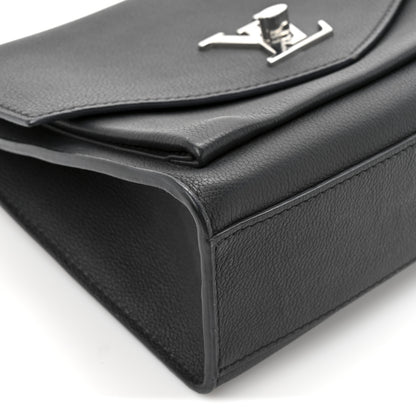 Louis Vuitton Soft Calfskin Mylockme Chain Bag BB Black 11 of 12