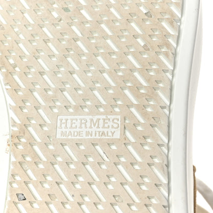 Hermes Chevre Velours Woolskin Womens Flocon Ankle Boots 39.5 Beige Gobi Ecru 7 of 8