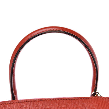 Gucci Calfskin Diamante Small Top Handle Bag Orange 9 of 13