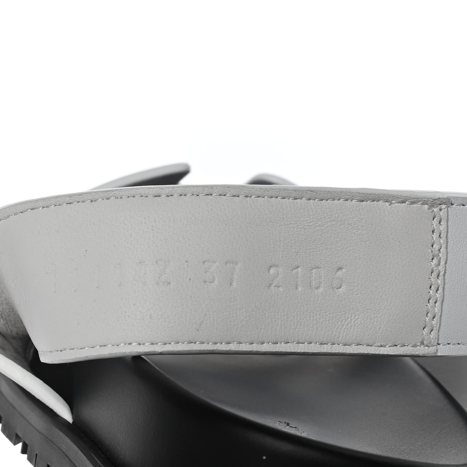 Hermes Calfskin Womens Chypre Sandals 37 White 8 of 10