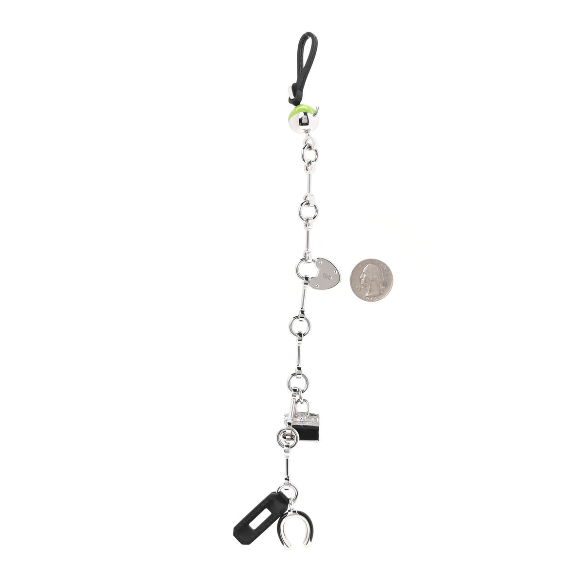 Hermes Palladium Box Bijou De Sac Bag Charm Black 2 of 4