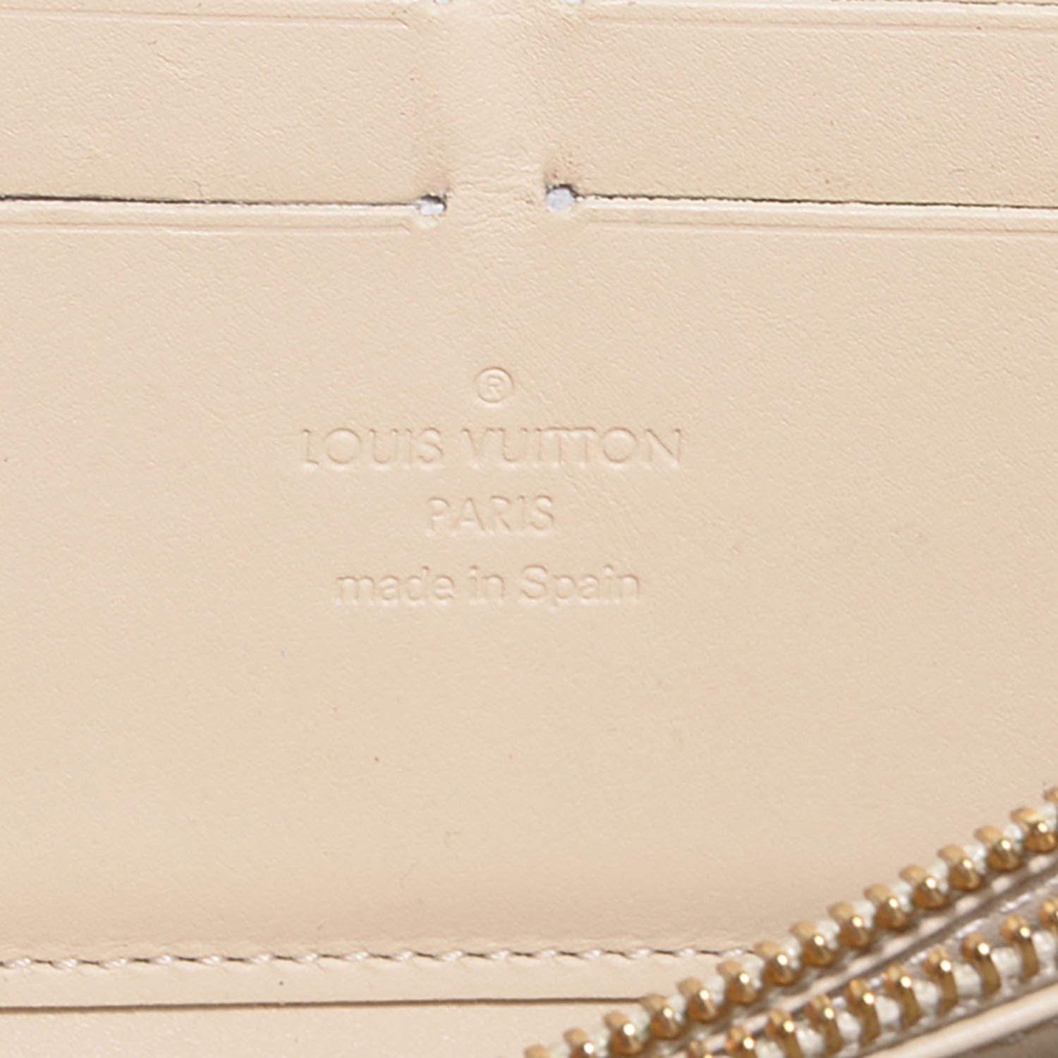 Louis Vuitton Vernis Leopard Zippy Wallet Blanc Corail 6 of 7