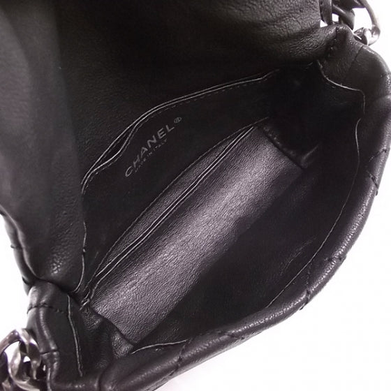 Lambskin Modern Chain Flap Black