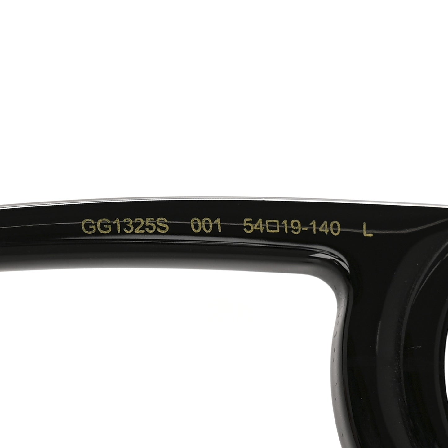 Acetate Chaise Rectangle Frame Sunglasses GG1325S Black