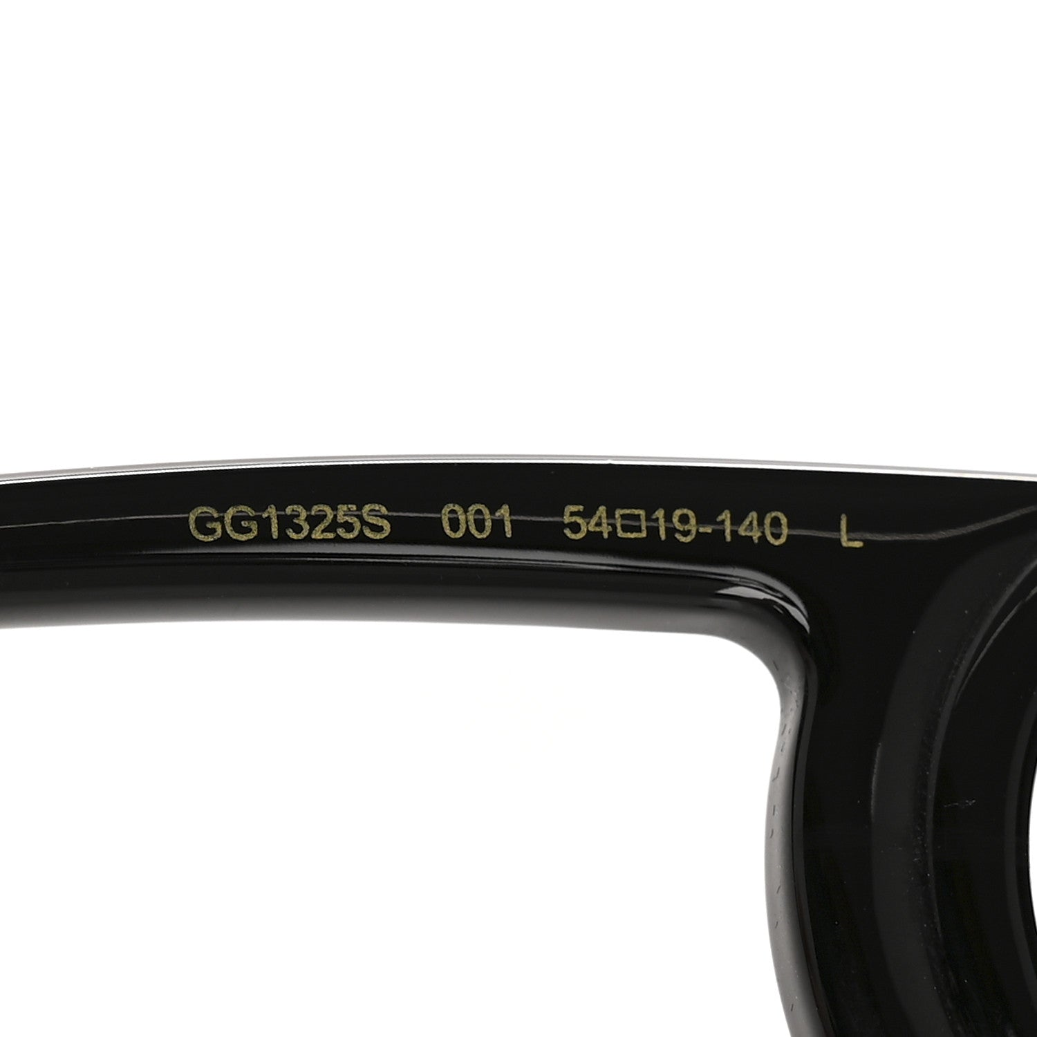Gucci Acetate Chaise Rectangle Frame Sunglasses GG1325S Black 6 of 8