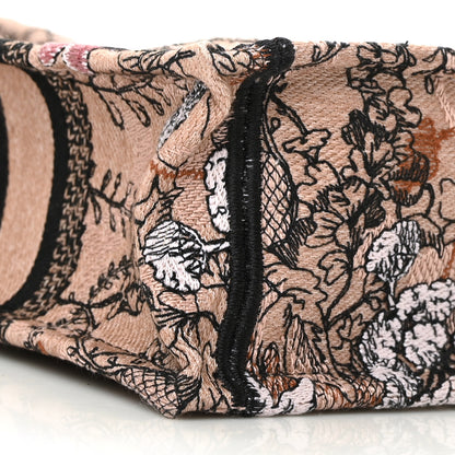 Christian Dior Canvas Jardin Magique Embroidered Mini Book Tote Phone Bag Powder Pink 6 of 9