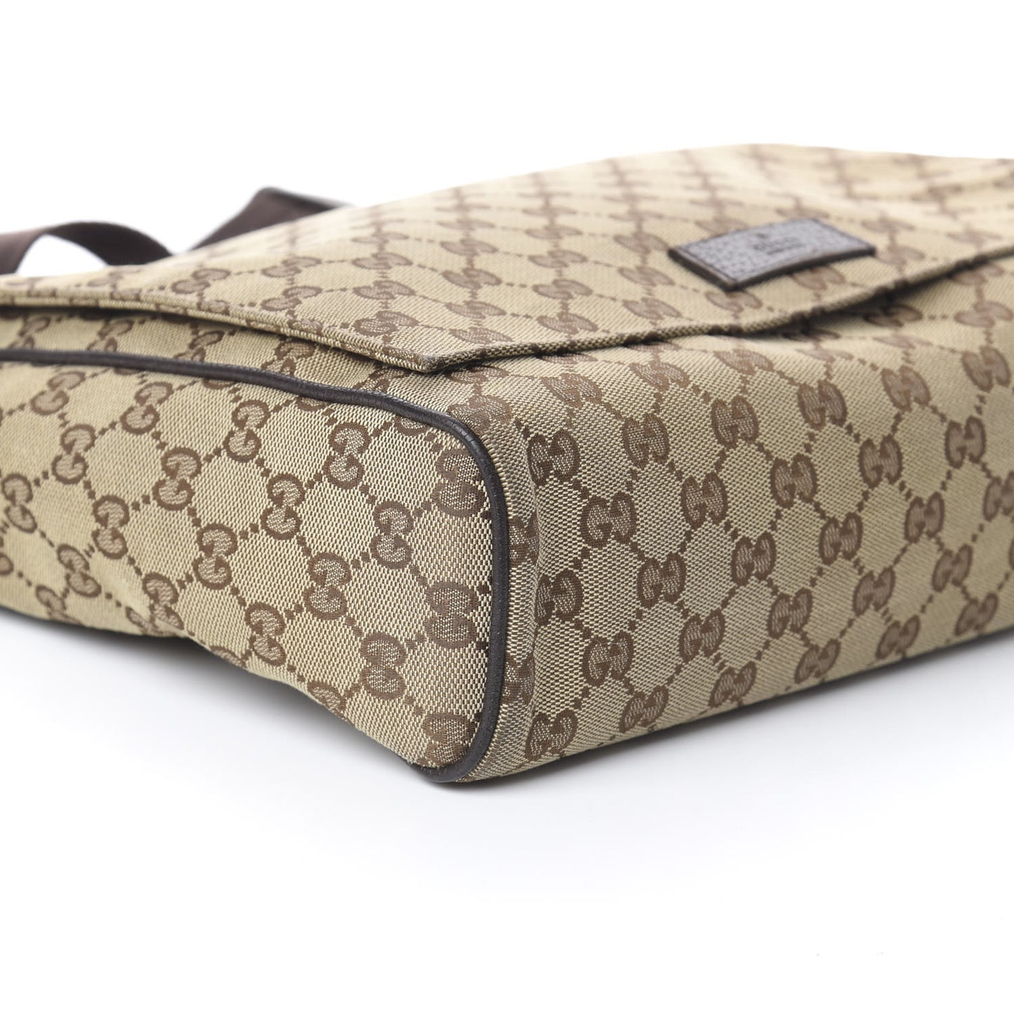 Monogram Small Flap Messenger Bag Beige Dark Brown