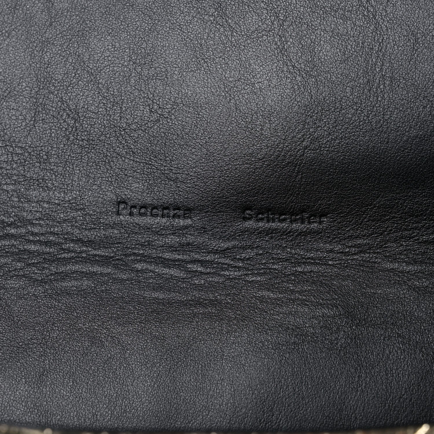 Proenza Schouler Metallic Lambskin Lunch Bag Clutch Silver Gold 6 of 8
