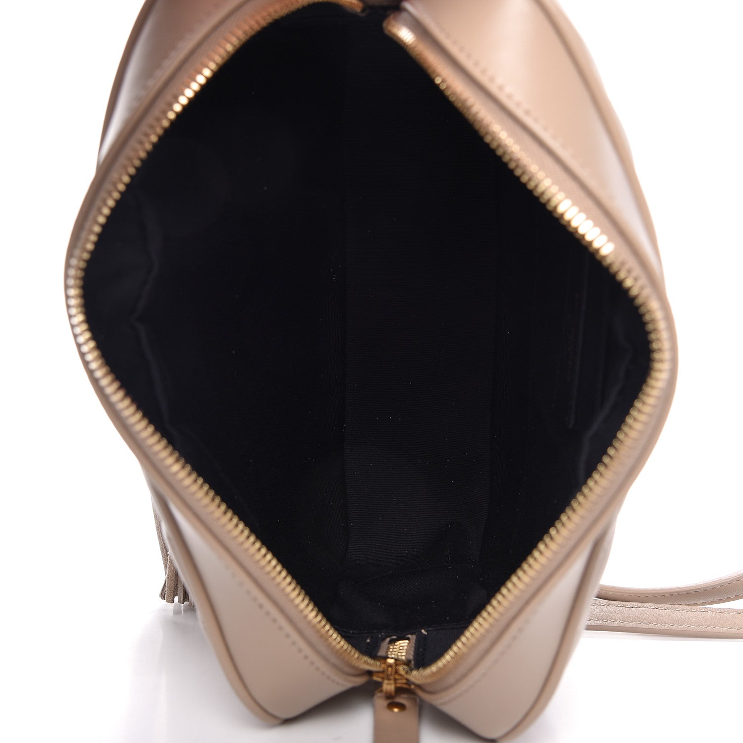 Saint Laurent Calfskin Matelasse Monogram Lou Camera Bag Dark Beige 5 of 9