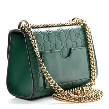 Gucci Guccissima Small Padlock Shoulder Bag Emerald 3 of 12