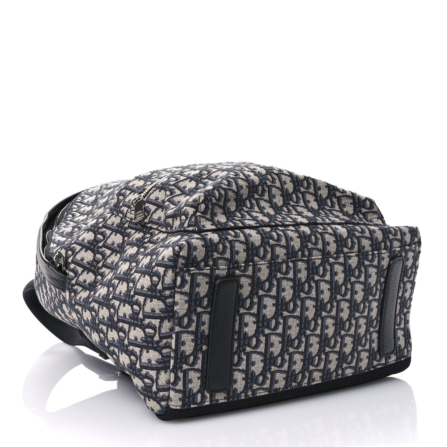 Christian Dior Oblique Calfskin Rider Backpack Beige Black 3 of 9